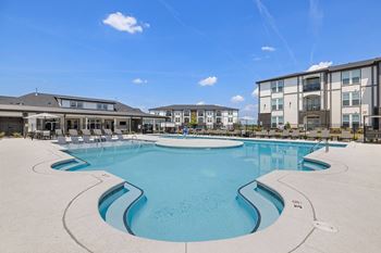 Resort style pool and sundeck